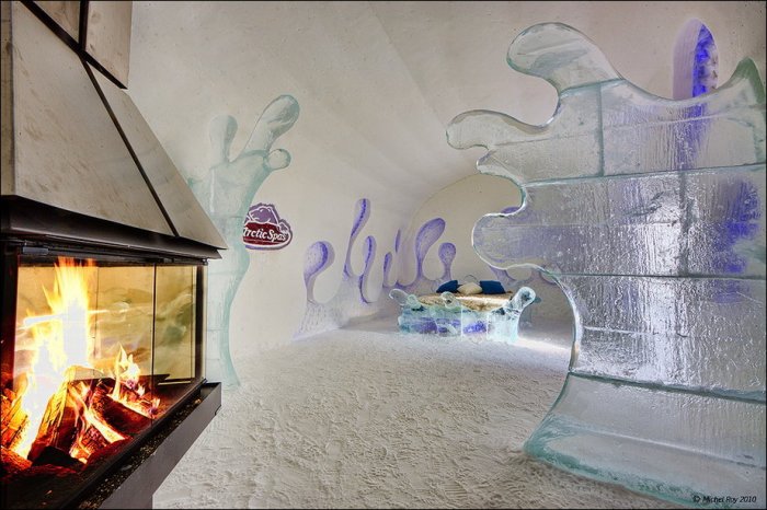 Ледяной отель Hotel de Glace (33 фото)
