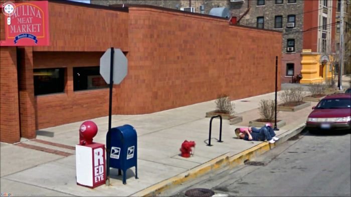 Любопытные кадры с Google Street View (58 фото)