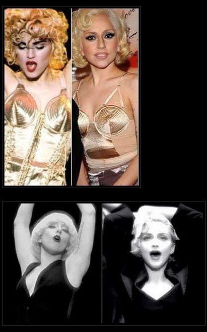 Lady Gaga копирует костюмы других звезд (15 фото)