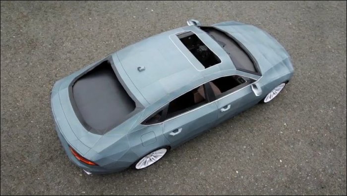 Автомобиль из бумаги (3 фото + видео)
