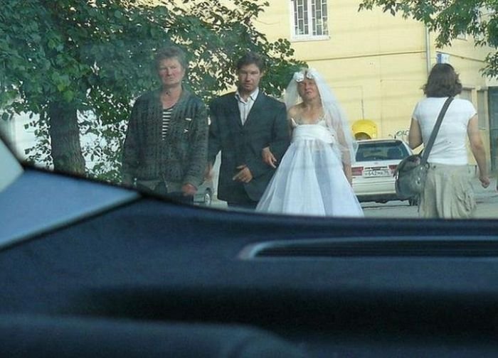 Странная свадьба (4 фото)