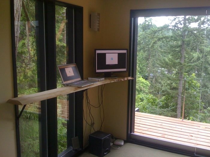 Офис в лесу (5 фото)