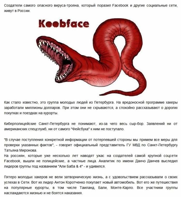 Россияне - создатели вируса Koobface (6 фото)