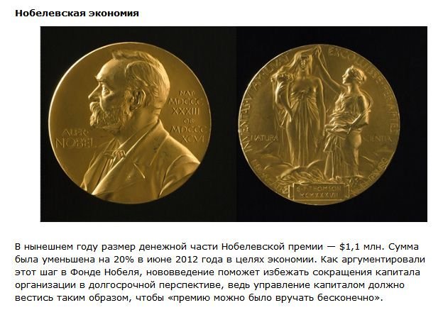 Факты о Нобелевской премии (10 фото)