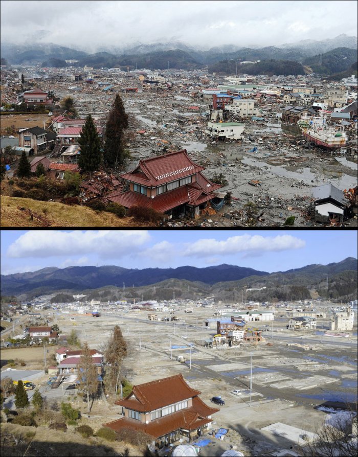 Япония. Год после цунами (34 фото)
