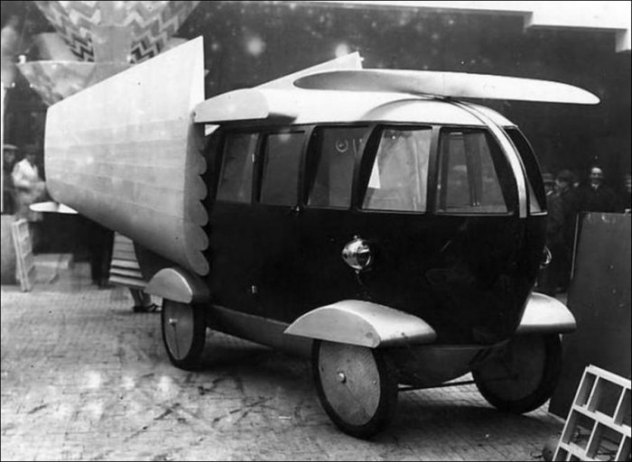 Необычные транспортные средства из прошлого (35 фото)