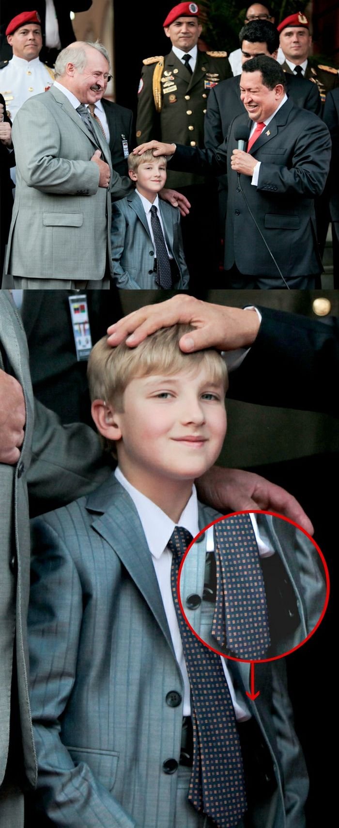 Коля Лукашенко носит ствол? (4 фото)