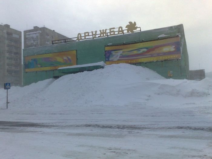 Норильск после хорошего снегопада (44 фото)