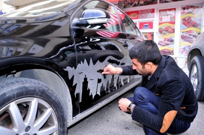Отличный креатив на грязных автомобилях (6 фото)