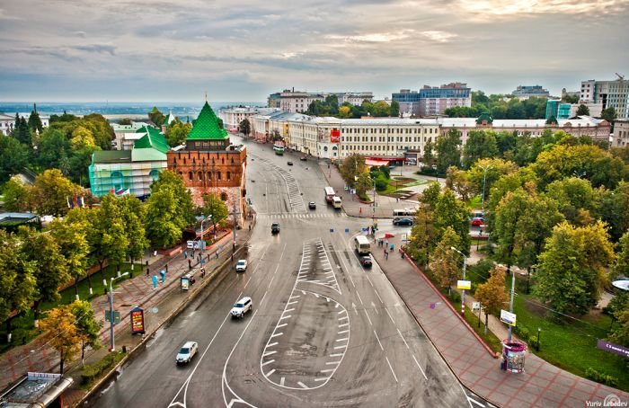 Вид с крыш на Нижний Новгород (40 фото)