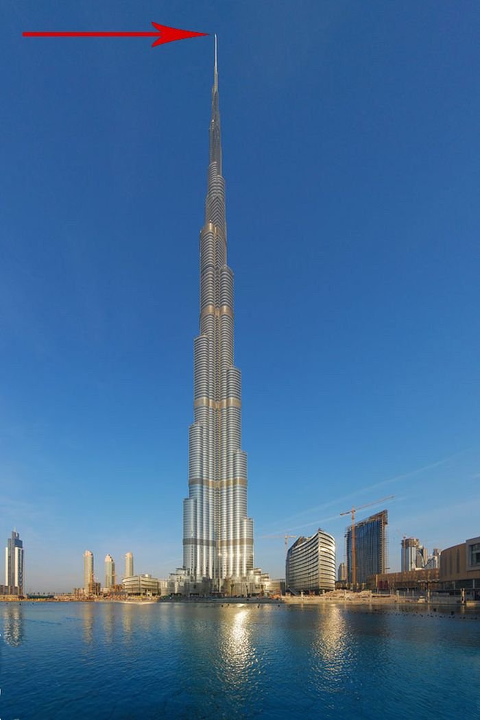 Вид с самого высокого здания в мире (3 фото)