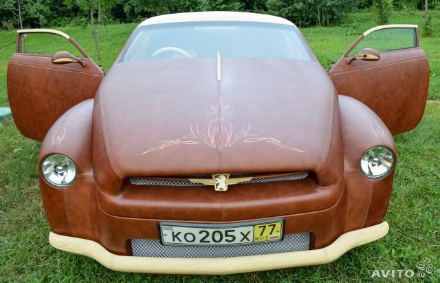 Автомобиль, покрытый кожей бизона (10 фото)