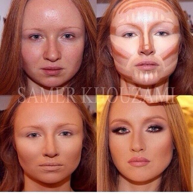 До и после макияжа (11 фото)