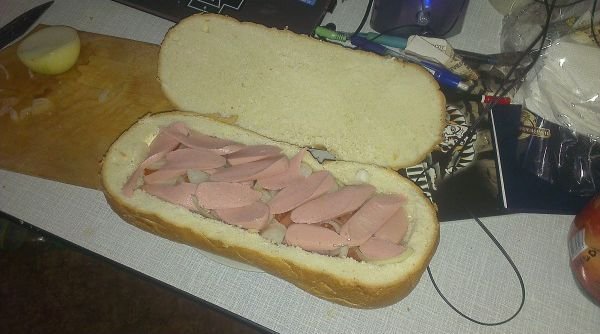 Настоящий мужской бутерброд (14 фото)