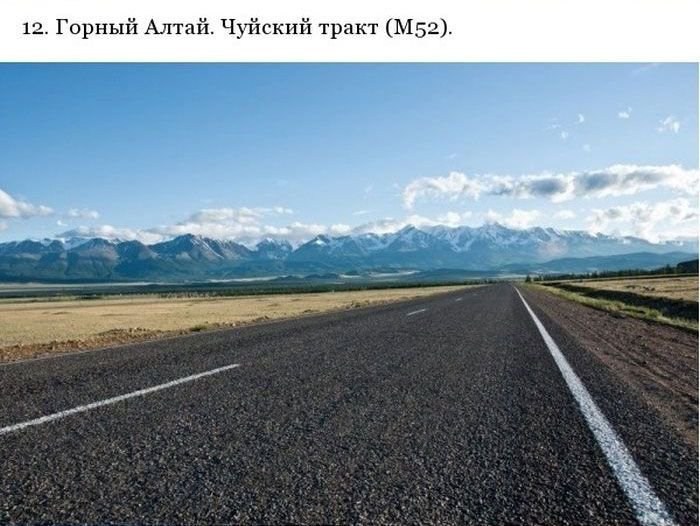 Самые красивые дороги в России (54 фото)
