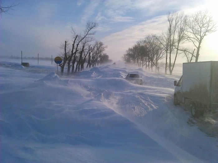 Суровая зима в Ростове-на-Дону (34 фото)