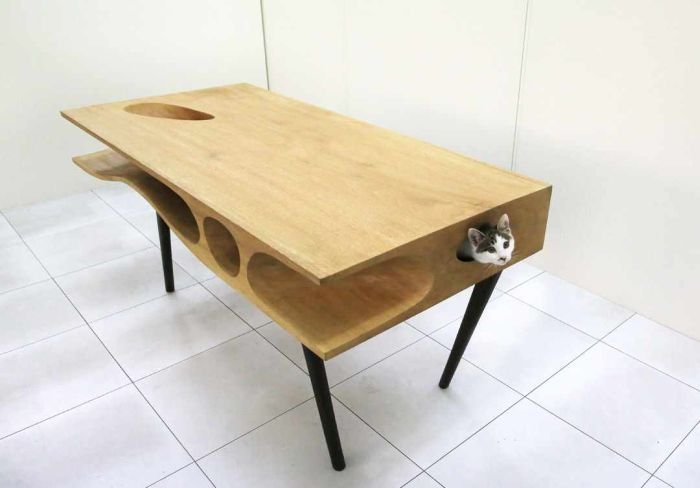 Стол для кота (6 фото)