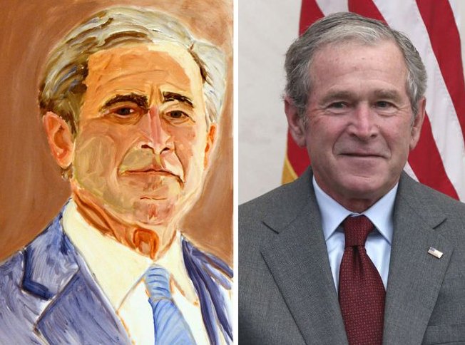 Рисунки Джорджа Буша (10 фото)