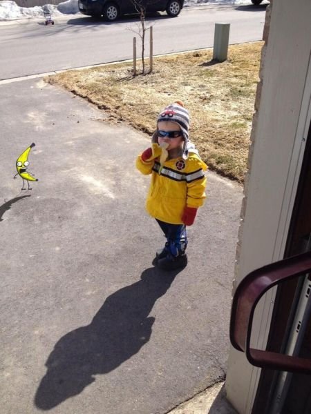 Новый интернет-мем: мальчик с бананом (28 фото)