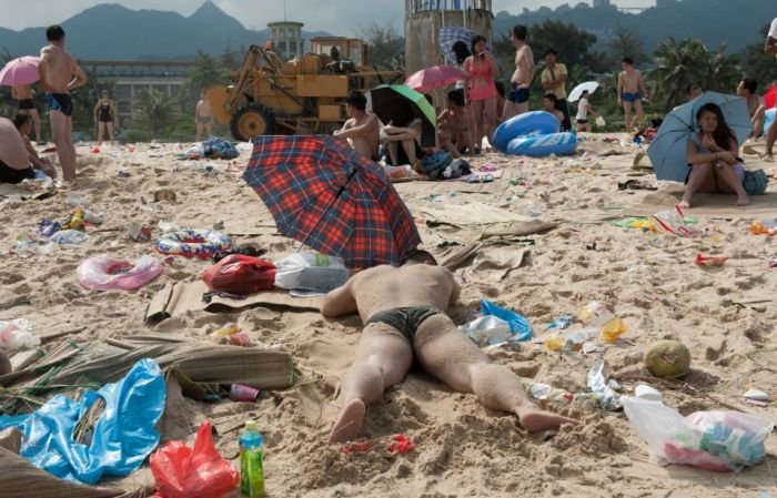 Чистый пляж в Китае (15 фото)