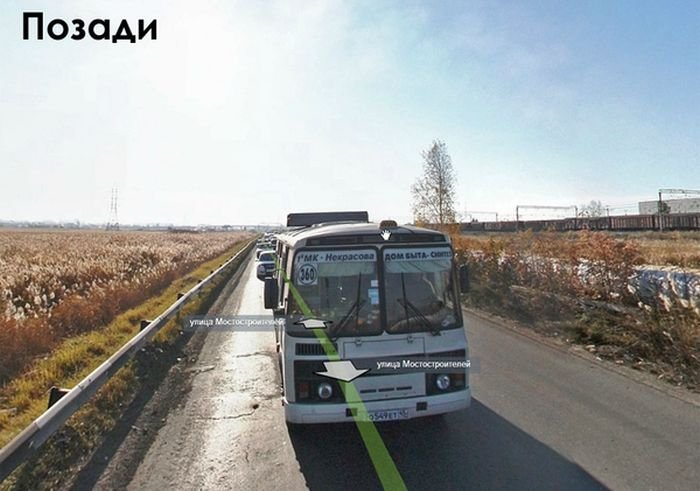 Яндекс-мобиль снимает местность (2 фото)