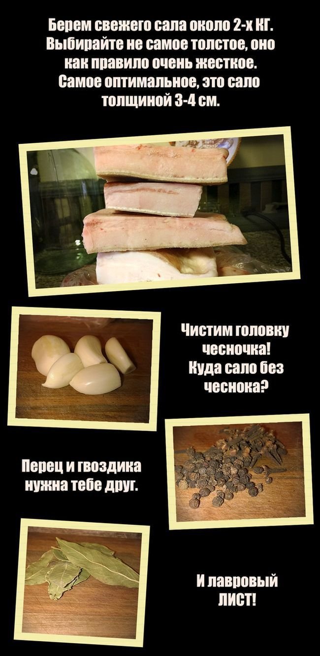 Рецепт приготовления сала (6 фото)