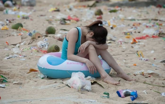 Чистота китайских пляжей (16 фото)