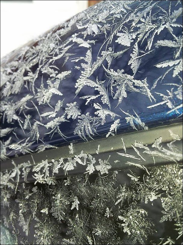 Мороз украшает автомобили (20 фото)