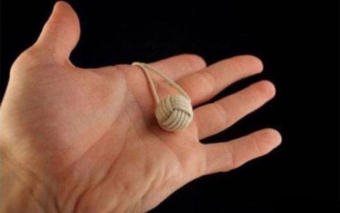 Как сделать необычный узелок в форме шара (10 фото)