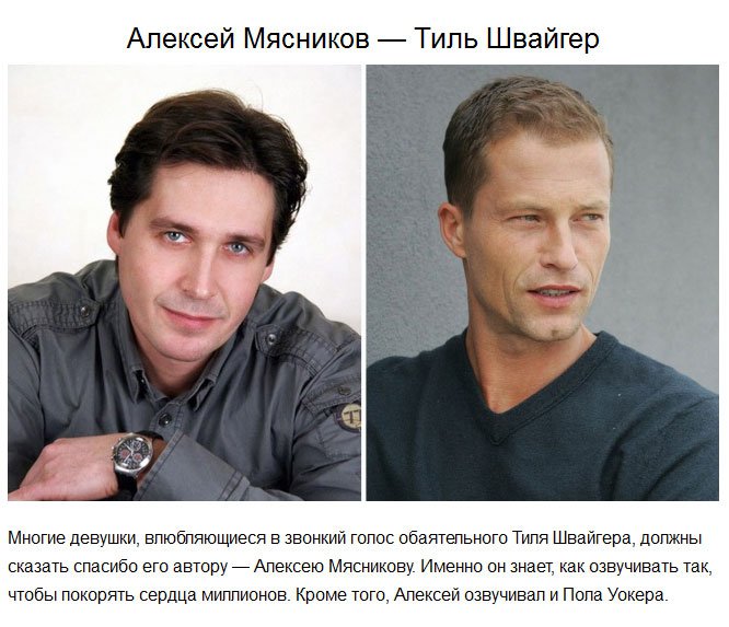 Русские голоса зарубежных актеров (13 фото)