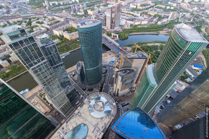 Вид на Москву с башни Федерация Восток (21 фото)
