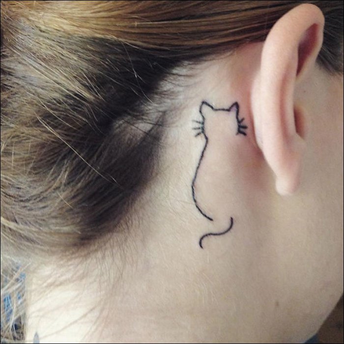 Татуировки у любителей кошек (19 фото)