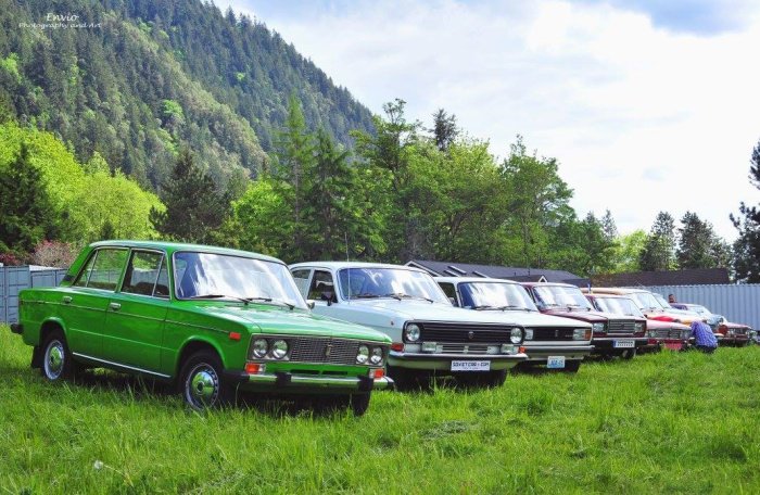 Выставка старых отечественных автомобилей в США (15 фото)