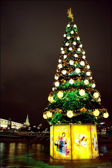 Новогодние елки Москвы (30 фото)