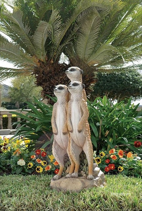 Не обычные садовые скульптуры (16 фото)
