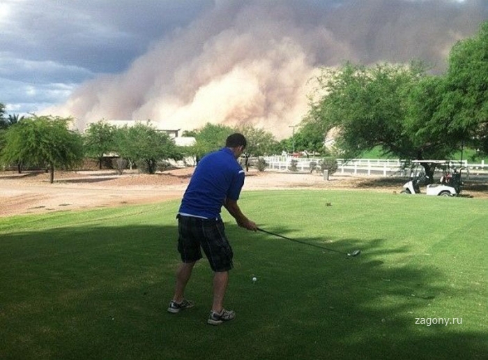 Жуткая песчаная буря в Аризоне (25 фото)